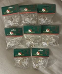 Kurt Adler Acrylic Cherub Ornaments Set Of 8 Vintage Angel Christmas Nos. Fixed Price $29.98.