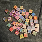 Unique Colorful Letters And Numbers Wooden Blocks Set. Fixed Price $15.99.