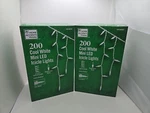 2PK Home Accents Holiday 17.6FT 200 Lights Cool White Mini Led Icicle Christmas.. Fixed Price $27.99.