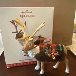Hallmark Keepsake Father Christmas's Reindeer Ornament Limited Edition 2017. Fixed Price $33.15.