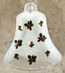 Lefton China Bell Shaped Candy Dish W/holly Pattern #8191. Fixed Price $22.35.
