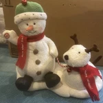 2004 Hallmark Jingle Pals Dog Snowman Plush Sings Shakes Barks Unit Works Great. Fixed Price $23.00.