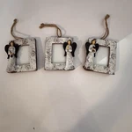 Angel Ornament Frames Set Of 3 Christmas St. Nicholas Square. Fixed Price $13.99.