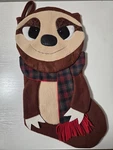 Hobby Lobby Cute Smiling Animal Sloth 20 Inch Christmas Stocking Clean. Fixed Price $15.95.