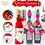 Christmas Wine Bottle Cover Decorations Mini Knitted Scarf Hat Home Xmas Party. Fixed Price $9.99.