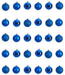 Nearly Natural Blue Christmas Ball Ornament Set 30 Pc Shatterproof Indoor Decor. Fixed Price $59.99.