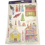 Vintage 2005 Classic Clings Glitter Christmas Holiday Window Vinyl Static. Fixed Price $8.50.