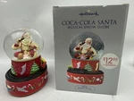 2001 Hallmark Coca-cola Santa Musical Snow Globe W/ Train PR2377 Cib Tested. Fixed Price $21.95.