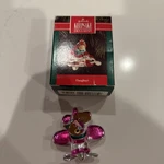 Hallmark Keepsake 1992 Ornament Daughter Squirrel Pink Silver Airplane. Fixed Price $5.00.