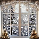 114 Pcs Snowflakes Clings Christmas Decal Stickers For Glass Windows. Fixed Price $8.45.