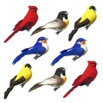 Banberry Designs Song Bird Clip-on Ornaments Set Of 8 Assorted Artificial.... Fixed Price $29.13.