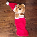 Vintage 22" Smithy Stuffed Teddy Bear Plush Christmas Holiday Stocking (#Y1225). Fixed Price $19.99.