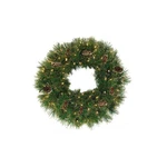 Pre-lit Yorkville Pine Artificial Christmas Wreath 24" Clear Lights. Fixed Price $66.77.