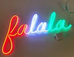 Wondershop Led Christmas Faux Neon La Hangable Sign Multi Color New. Fixed Price $59.99.