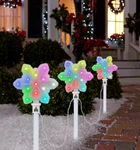 Gemmy Orchestra Of Led Snowflakes Color Changing Pathway Stakes Lightshow. Fixed Price $69.99.
