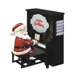 10" Animated Sing Long Santa Playing Piano Christmas Indoor Tabletop Decor. Fixed Price $131.00.
