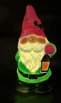 Holiday Time Gnome Santa Tabletop Blow Mold Light Battery 11" Tall Works. Fixed Price $24.99.