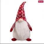 Glitzhome 24"H Fabric Christmas Gnome Standing Cor. Fixed Price $28.00.