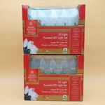 Home Accents Holiday 25 Light Faceted Led Set Boxes C9 White Bulbs Nos. Fixed Price $29.49.