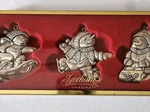 3 Vintage Gorham Silver Plated Christmas Holiday Snowman Ornaments With Ribbons. Fixed Price $34.99.