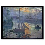 Claude Monet Sunrise At Old Master Painting 12X16 Inch Framed Art Print. Fixed Price $34.99.