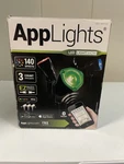Applights 3 Spotlights Led 140 Effect Apps Bluetooth Control Lightshow. Fixed Price $120.00.