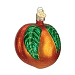 Old World Christmas Peach Glass Blown Ornament For 2.75 Inches,. Fixed Price $27.99.