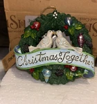 Enesco Jim Shore Heartwood Creek Christmas Together Turtle Doves Wreath Ornament. Fixed Price $34.00.
