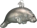 Old World Christmas Manatee Blown Glass Ornament. Fixed Price $22.99.