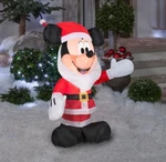Gemmy Inflatables 3.5FT Mickey Mouse With Santa Beard Disney Holiday Decor New. Fixed Price $34.99.