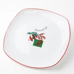 Holiday Square Plates (4) Tall Latte Mugs Fitz & Floyd. Fixed Price $25.00.