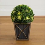 18 Uv Resistant Artificial Boxwood Ball Topiary With Leds (indoor/outdoor). Fixed Price $45.00.