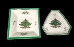 Set Of Spode Christmas Tree S3324-L S3324-AO Candy Dish Tray England Vintage. Fixed Price $24.99.