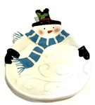 Bella Casa By Ganz Snowman With Blue Scarf Candy Dish Christmas Decor. Fixed Price $9.99.