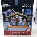 Joiedomi Christmas Inflatable Illuminated 6.5 Ft Nativity Scene Indoor Outdoor. Fixed Price $31.45.