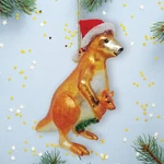 Ornamentallyyou Kangaroo Glass Christmas Jade Multicolor 6IN 2 Vintage. Fixed Price $28.99.