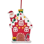 Flat Peppermint Gingerbread House Santa Christmas Ornament T3454 Sweet Shoppe. Fixed Price $8.00.