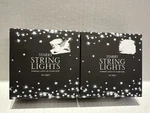 Two Restoration Hardware Starry String Lights Diamond Silver Wire 10FT. Fixed Price $40.00.