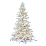 Vickerman 90" Plastic Spruce Artificial Christmas Tree With Led Lights In White. Fixed Price $925.53.