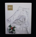 Mikasa Crystal Seasons Holly Bell Candy Dish 7" Tall Item# WY521/513 New In Box. Fixed Price $69.99.