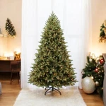 Puleo International 7.5' Westford Spruce Pre-lit Artificial Christmas Tree. Fixed Price $300.00.