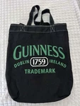 Guinness 1759 Dublin Ireland Trademark Black Cotton Canvas Cloth Tote Bag. Fixed Price $7.49.