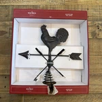 New Red Shed Rooster Chicken Weather Vane Christmas Tree Topper 11 Dark Metal. Fixed Price $33.00.