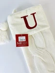 St. Nicholas Square Off White Anagram Letter Christmas Stocking 20" New. Fixed Price $14.90.