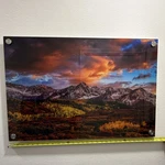 Mountain Landscape Wall Print/photo On Clear Mounting Panel W/ Standoffs 32X20. Fixed Price $350.00.