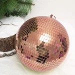2 Rose Gold 10" Wide Glass Mirror Balls Ornaments Party Wedding Home Decorations. Fixed Price $49.20.
