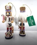 X2 Nwt Gingerbread Nutcracker Wooden Christmas Ornaments By Kurt Adler. Fixed Price $24.95.
