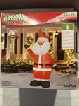 Gemmy Airblown Inflatable Christmas Santa Claus Indoor/outdoor 8' Tall Open Box. Fixed Price $48.95.