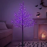 6FT Halloween Willow Tree 200 Led Lights Artificial Black Spooky For Home,. Fixed Price $138.26.