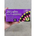 Greenbrier International 20 Purple Mini Lights Black Wire 5FT Indoor Halloween. Fixed Price $9.98.